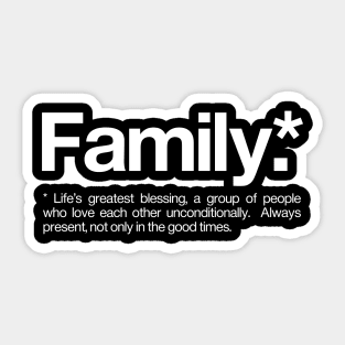 Family Definition Sticker